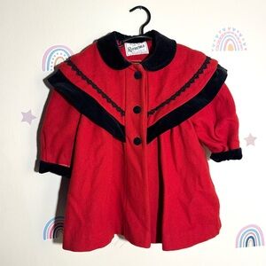 Rothschild Red and Black Kids Cape